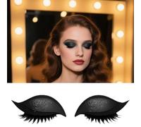 Patch Ciglia Lazy Eye Shadow, 2-in-1 Ombretto Adesivo Patch Ciglia, Cerotti Riutilizzabili Ombretto Ciglias Finte Cerotti Trucco, Adesivi Ombretto Colorati Naturali Strumento Trucco Rapido