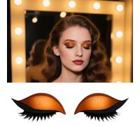 Patch Ciglia Lazy Eye Shadow, 2-in-1 Ombretto Adesivo Patch Ciglia, Cerotti Riutilizzabili Ombretto Ciglias Finte Cerotti Trucco, Adesivi Ombretto Colorati Naturali Strumento Trucco Rapido