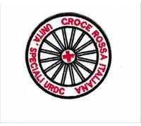 Patch CROCE ROSSA ITA CRI UNITA' SPECIALI URDC cm 7 diametro toppa ricamo -816