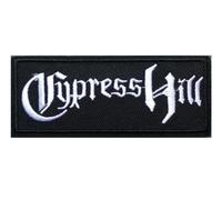 patch cypress hill rectangulaire 9x4 cm groupe hip hop musique ecusson thermocollant