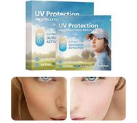 Patch De Protection Solaire - Autocollant UV Visage Yeux Golf, Masque Hydrogel Rafraîchissant Joues Sport Plein Air Étanche, Soin Hydratant | Bande Adhésive Écran Anti Rayonnement Pour Course Cyclisme