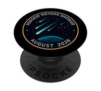 Patch della missione della pioggia di meteore delle Perseidi agosto 2026 PopSockets PopGrip Adesivo