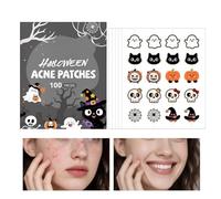 Patch Di Acnes Di Halloween, Adesivi Di Copertura Imperfetta, Patch Di Idrocolloide, Design Di Halloween Divertente E Funzionale, Pronto Per I Viaggi E Facile Da Usare, 7x8,5 Cm, Per Abbigliament