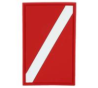 Patch di bandiera subacqueo in PVC, distintivo di avvertimento per la barca resistente alla lacrima con clip di montaggio rapido, accessorio per la sicurezza delle immersioni per