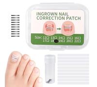Patch di correzione delle unghie, 10 correttori per unghie di punta - Adesivi strumento correttore per riparazione e cura dei piedi per uomini adulti a casa