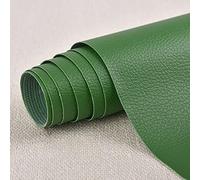 Patch di Ecopelle PU Autoadesiva 100 X 137 CM riparazione decorative pellicole in pelle sintetica riparazione Adesiva Sedile Auto per Divani, Sofa, Auto Interni,LZ2-Verde