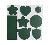 Patch di Ecopelle PU Autoadesiva 18 x 18 cm riparazione decorative pellicole in pelle sintetica riparazione Adesiva Sedile Auto per Divani, Sofa, Auto Interni C verde scuro