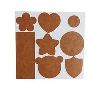 Patch di Ecopelle PU Autoadesiva 18 x 18 cm riparazione decorative pellicole in pelle sintetica riparazione Adesiva Sedile Auto per Divani, Sofa, Auto Interni C marrone