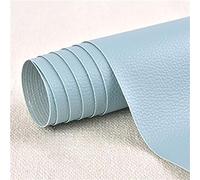 Patch di Ecopelle PU Autoadesiva 20 x 30 cm riparazione decorative pellicole in pelle sintetica riparazione Adesiva Sedile Auto per Divani, Sofa, Auto Interni azzurro