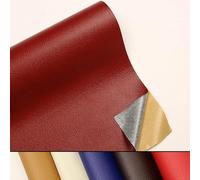 Patch di Ecopelle PU Autoadesiva 20cm*30cm riparazione decorative pellicole in pelle sintetica riparazione Adesiva Sedile Auto per Divani, Sofa, Auto Interni,YL-bordeaux