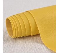 Patch di Ecopelle PU Autoadesiva 30 x 137 cm riparazione decorative pellicole in pelle sintetica riparazione Adesiva Sedile Auto per Divani, Sofa, Auto Interni giallo 3