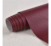 Patch di Ecopelle PU Autoadesiva 30 x 137 cm riparazione decorative pellicole in pelle sintetica riparazione Adesiva Sedile Auto per Divani, Sofa, Auto Interni vino rosso 4