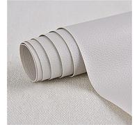 Patch di Ecopelle PU Autoadesiva 35 x 137 cm riparazione decorative pellicole in pelle sintetica riparazione Adesiva Sedile Auto per Divani, Sofa, Auto Interni grigio chiaro 2
