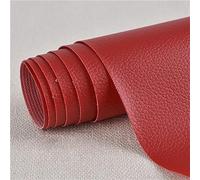 Patch di Ecopelle PU Autoadesiva 35 x 137 cm riparazione decorative pellicole in pelle sintetica riparazione Adesiva Sedile Auto per Divani, Sofa, Auto Interni grande rosso