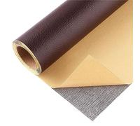 Patch di Ecopelle PU Autoadesiva 50 x 137 cm riparazione decorative pellicole in pelle sintetica riparazione Adesiva Sedile Auto per Divani, Sofa, Auto Interni Marrone scuro