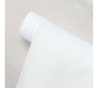 Patch di Ecopelle PU Autoadesiva 50 x 138 cm riparazione decorative pellicole in pelle sintetica riparazione Adesiva Sedile Auto per Divani, Sofa, Auto Interni Bianco