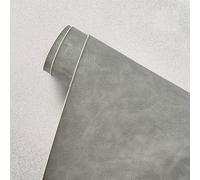 Patch di Ecopelle PU Autoadesiva 60 x 138 cm riparazione decorative pellicole in pelle sintetica riparazione Adesiva Sedile Auto per Divani, Sofa, Auto Interni grigio chiaro