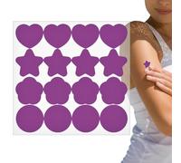 Patch di rilevamento dei raggi UV, adesivi UV per protezione solare, toppe di protezione solare con promemoria di rilevamento dei raggi UV, 16 adesivi per test di protezione solare che cambiano cavolo