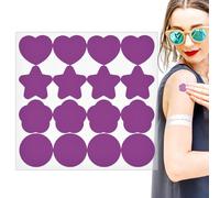 Patch di rilevamento UV,Patch di rilevamento UV | Patch di protezione solare impermeabili con adesivo UV | 16 adesivi per test di protezione solare, a prova di sudore, che cambiano colore per via