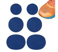 Patch di riparazione di scarpe - Patch di riparazione di scarpe autoadesive a forma di cerchio, kit di riparazione fori per scarpe, fissatore di inserimento adesivi per tallone, blu, Se référer au