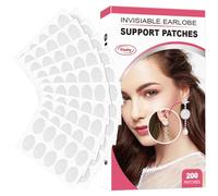 Patch di supporto per lobi delle orecchie, protezioni invisibili per lobi dell'orecchio per orecchini pesanti, protezioni di supporto per orecchini, stabilizzatori per orecchini, adesivi salva-lobo