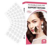Patch di supporto per lobi per orecchie, alzacristalli per orecchini pesanti, 100 pezzi/200 pezzi, prevengono cedimenti e stretching, stabilizzatori per orecchini conforta, Se référer au descriptif