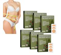 Patch dimagranti per la perdita di peso, cerotti per bruciare il grasso della pancia, adesivi detox, patch vegetali per donne e uomini, anticellulite rassodante (6 pezzi)