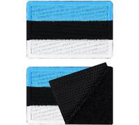 Patch Estonia, set da 2 | Klett Patch Estonia, Patch militari con chiusura a strappo, Patch tattici di morale con chiusura a strappo | 40x60mm