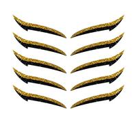 Patch Eyeliner Riutilizzabili - Strisce Adesive Ombretto | Patch Portatili Per Viaggio Scenari E Danze 10 Unità Impermeabili