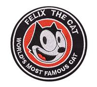 patch felix le chat world's most famous cat 10.5 cm ecusson thermocollant rock