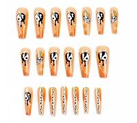 Patch for manicure, unghie finte con colla Nail Art Fiocco Gioielleria Indossare a mano Nail Art Soft Manicure Patch for manicure Punte complete for unghie (Grigio scuro-b, Taglia unica) (Color : A c