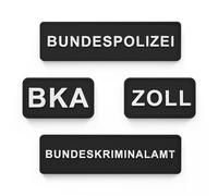 Patch Force - Patch in gomma BKA nelle dimensioni di 8 cm x 5 cm come distintivo per uniforme della polizia, gilet della polizia, borsa, giacca o zaino - Attrezzatura della polizia