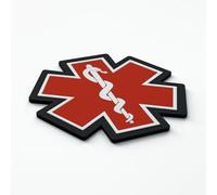 Patch Force - Toppa in gomma per esercito federale, polizia e vigili del fuoco - Per zaini tattici, borse mediche, kit di pronto soccorso, First Aid Pouch - 5 cm x 5 cm