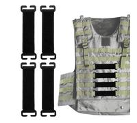 Patch Holder, Backpack Attachment Strips, 4pcs 20x3cm Nylon Loop Panels with Hook Backing, Sturdy Fabric Patch Strip, Gear Panel with Minimal Design, Patchs Holder for Backpacks and Bag