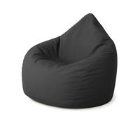 PATCH HOME Pouf a forma di goccia - antracite per interni ed esterni XXXL 480 litri - con imbottitura in polistirolo in 25 diversi colori e 3 misure