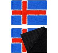 Patch Islanda, set da 2 | Klett Patch Iceland, Patch militari con chiusura a strappo, Patch tattici di morale con chiusura a strappo | 40x60mm
