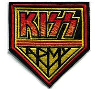patch kiss army groupe hard rock 9 x 8.5 cm écusson thermocollant