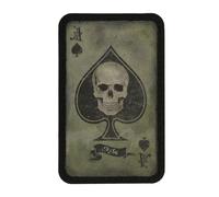 M-Tac Toppa morale tattica Ace of Spades Death Card – Army Combat – Fissaggi a Hook – Olive/Nero