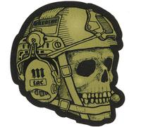 M-Tac Morale Toppe 3D PVC - Tattico Operatore Teschio Militare Gancio di Fissaggio (Verde)