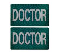 Patch mediche riflettenti, mediche EMT EMS e paramedico tattico morale patch - Nurse Doctor Firstaid paramedico Logo 4,97 x 8,15 pollici bolla di 2 pezzi