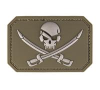 Patch Mil-Tec 3D Pirate Skull - Olive