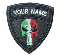Patch Morale Tattico 2PCS, Patch Nome Personalizzabile con Gancio Fastener, Nastri Nome Personalizzati Morale Tattico Ricamato, Patch Militare per Caps Borse Gilet Uniformi Militari (Style #03)