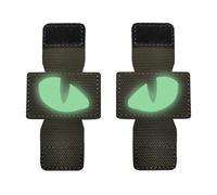 Patch morbida portatile versatile per gli occhi di gatto che si illuminano al buio, non si decolorano - Patch riflettente per gli occhi di gatto, ganci a gancio, toppa ricamata per gli occhi di gatto