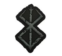 Patch Nation Berserk Berserker Brand of Sacrifice - Toppa in PVC con rune norrena vichinga, colore: Grigio