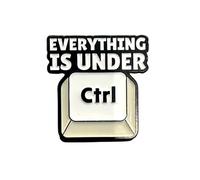 Patch Nation Spilla in metallo con scritta "Everything is Under CTRL"