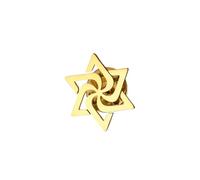 Patch Nation Spilla in metallo con stella di David Israele in filigrana, 20mm Wide 20mm High, Alluminio