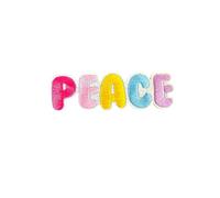 Patch Nation Toppa ricamata termoadesiva da cucire con scritta "Peace"