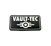Patch Nation Vault-Tec - Toppa in PVC per airsoft, paintball, squadra morale, colore: nero fluorescente al buio