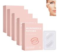 Patch Occhi con Microaghi,2 Paia/Scatola Effetto Rassodante, rughe degli occhi e borse lacrime, patch antirughe,Microneedling la cura degli occhi，collagene per Uomo e Donna (5Scatola)