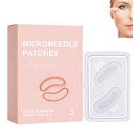 Patch Occhi con Microaghi,2 Paia/Scatola Effetto Rassodante, rughe degli occhi e borse lacrime, patch antirughe,Microneedling la cura degli occhi，collagene per Uomo e Donna (1Scatola)